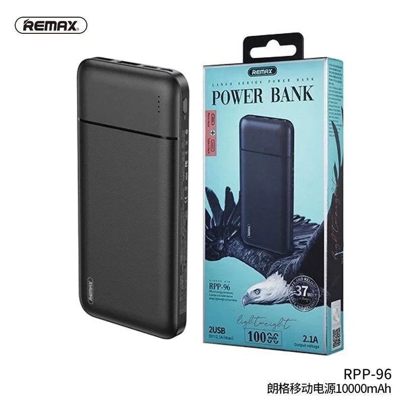 Remax RPP-96 2 USB Power Bank 10000 mAh - Dual Port Portable Charger